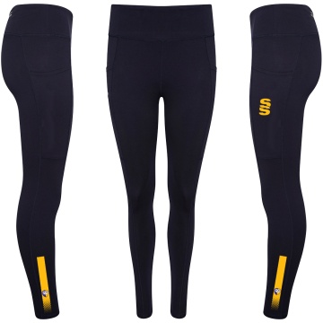 Youth's Performance Full Length Leggings : Navy